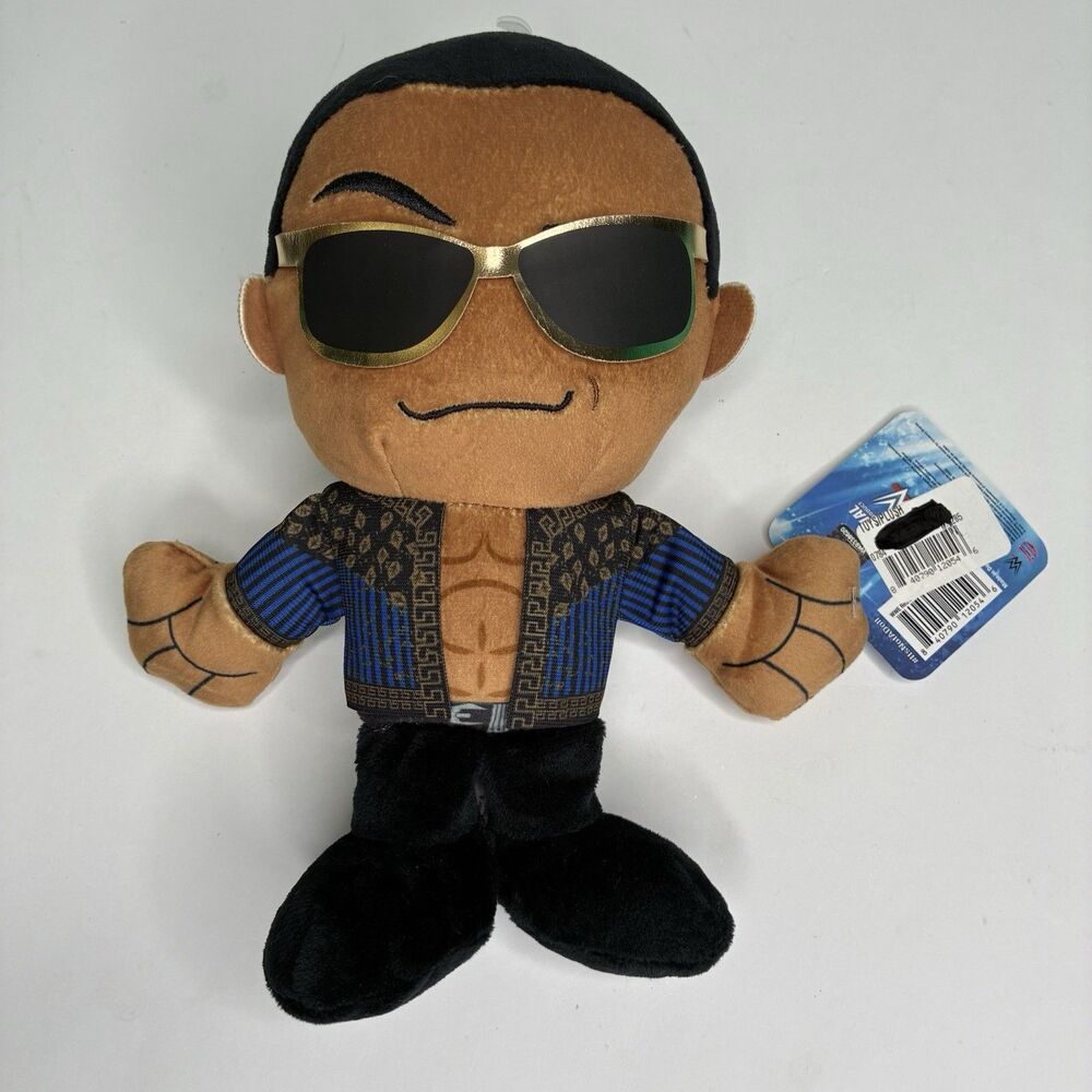 Bleacher Creatures WWE Old School The Rock 8" Kuricha Plush New With Tags